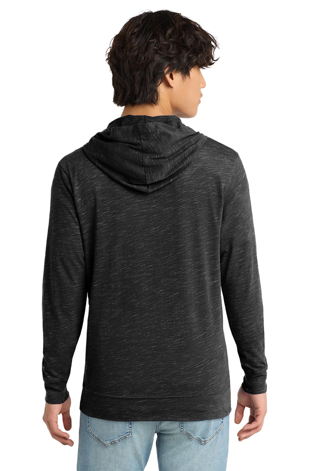Mens Medal Full Zip Hooded Sweatshirt Hoodie w/ Pockets - Black