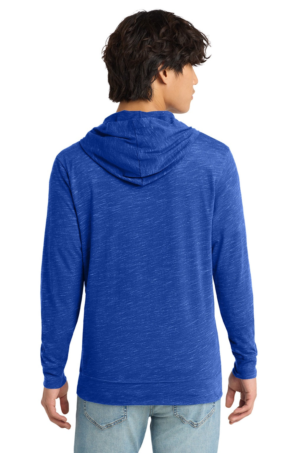 Mens Medal Full Zip Hooded Sweatshirt Hoodie w/ Pockets - Deep Royal Blue