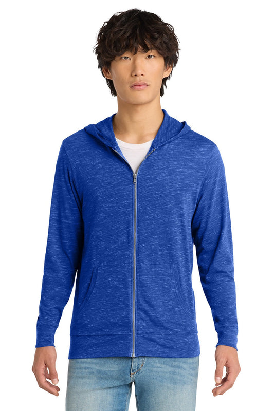 Mens Medal Full Zip Hooded Sweatshirt Hoodie w/ Pockets - Deep Royal Blue