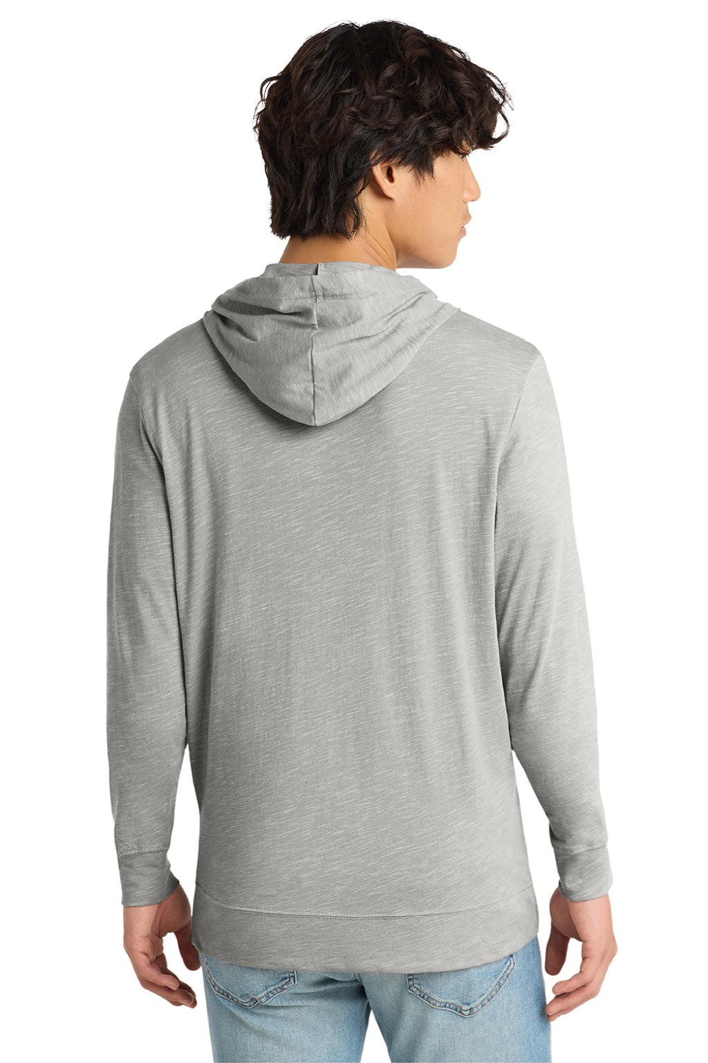 Mens Medal Full Zip Hooded Sweatshirt Hoodie w/ Pockets - Light Grey