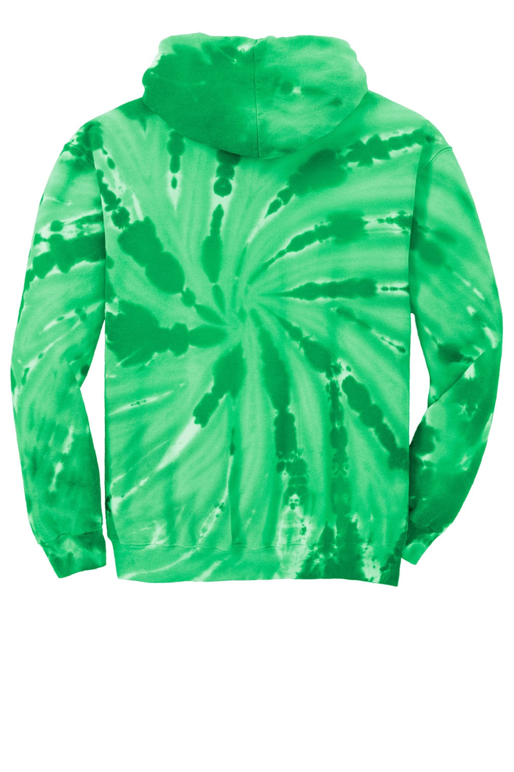 Mens Tie-Dye Fleece Hooded Sweatshirt Hoodie w/ Pouch Pocket - Kelly Green