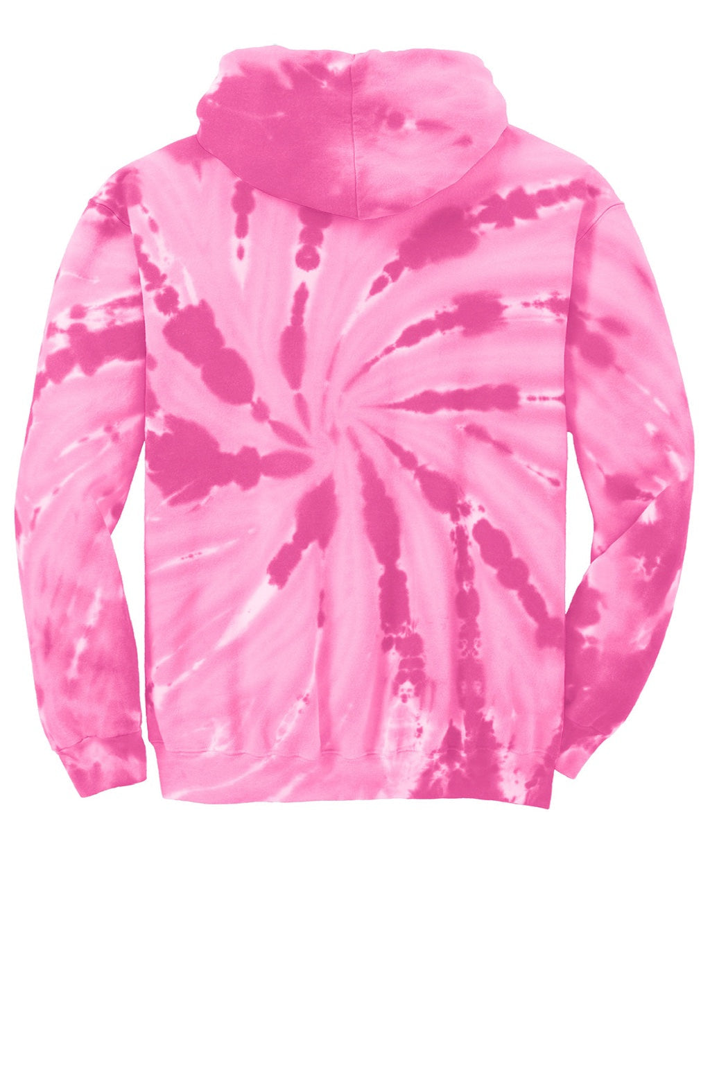 Mens Tie-Dye Fleece Hooded Sweatshirt Hoodie w/ Pouch Pocket - Pink