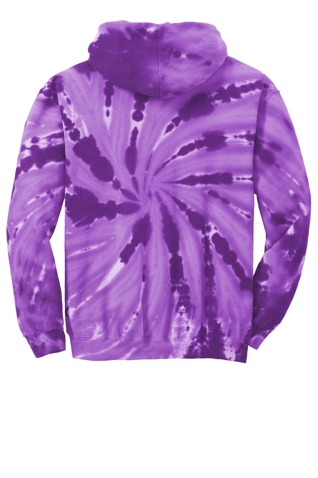 Mens Tie-Dye Fleece Hooded Sweatshirt Hoodie w/ Pouch Pocket - Purple