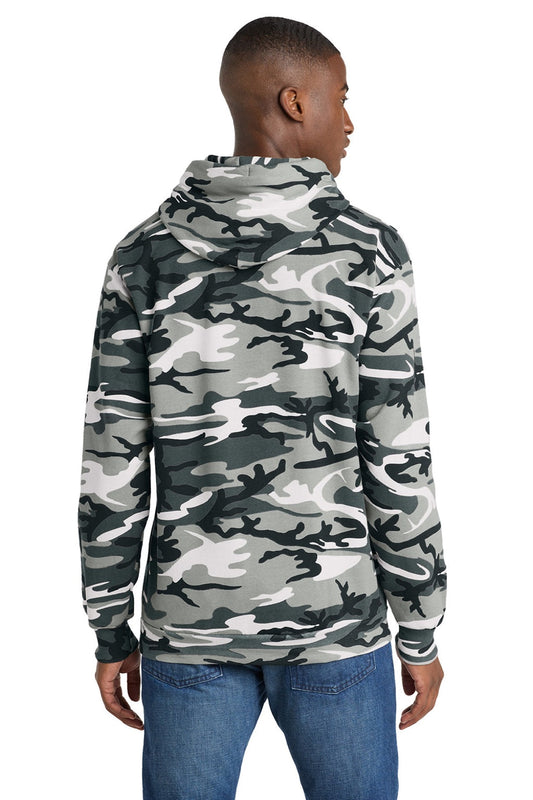 Mens Core Pill Resistant Fleece Hooded Sweatshirt Hoodie w/ Pouch Pocket - Winter Camo