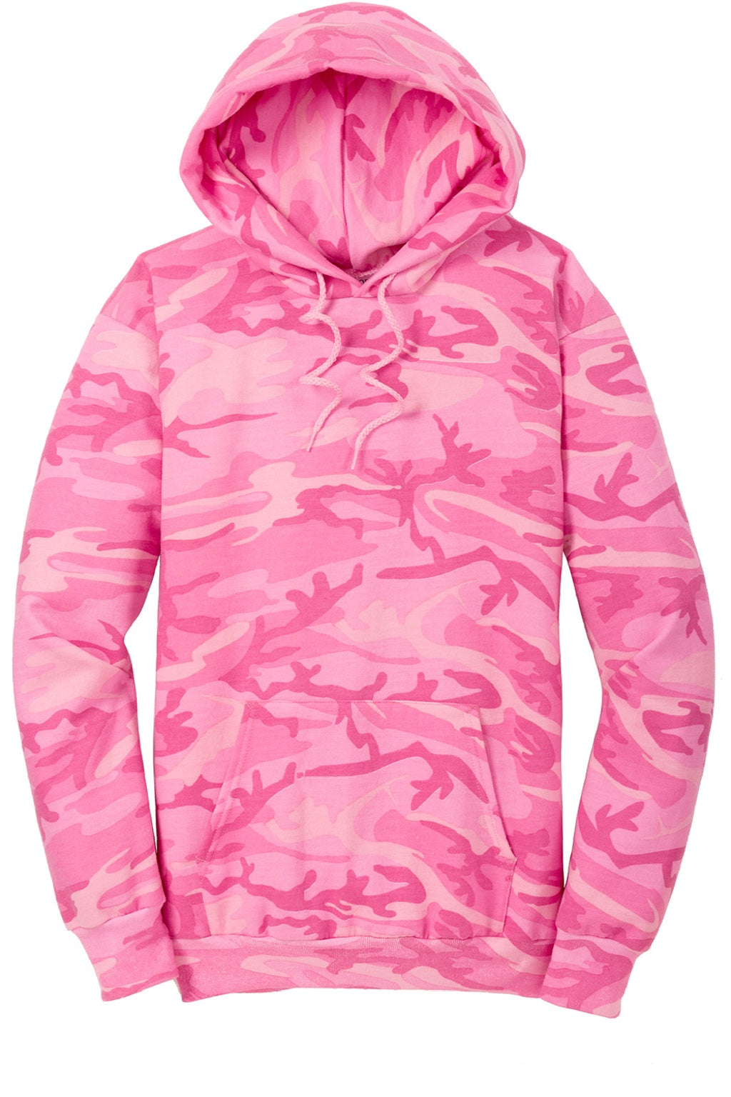 Mens Core Pill Resistant Fleece Hooded Sweatshirt Hoodie w/ Pouch Pocket - Pink Camo