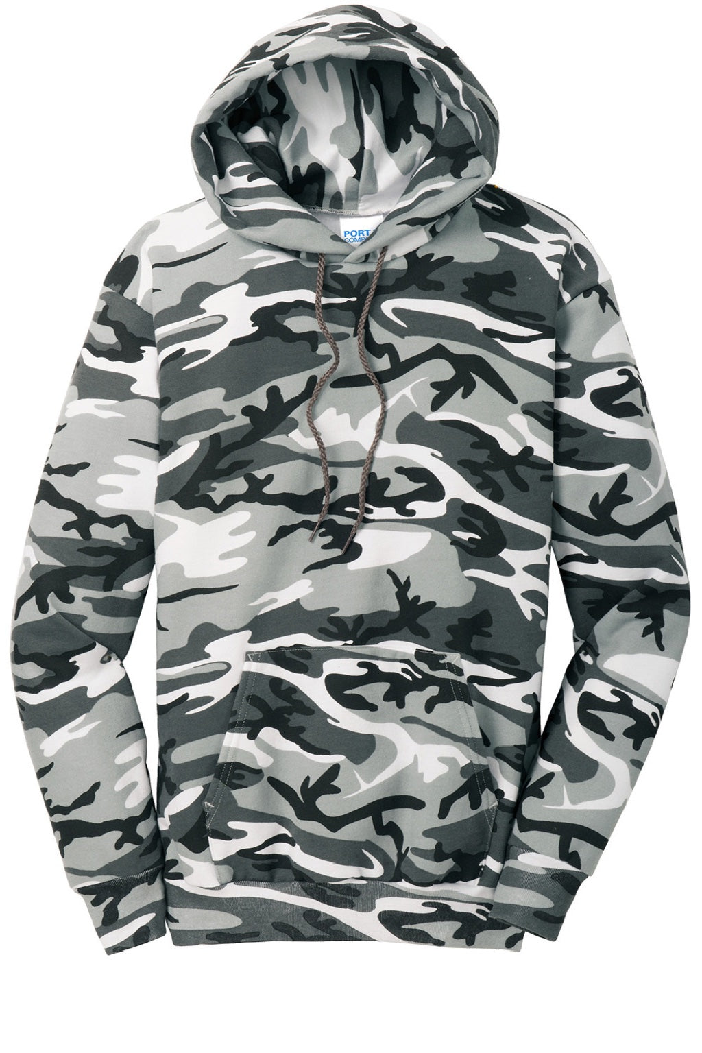Mens Core Pill Resistant Fleece Hooded Sweatshirt Hoodie w/ Pouch Pocket - Winter Camo