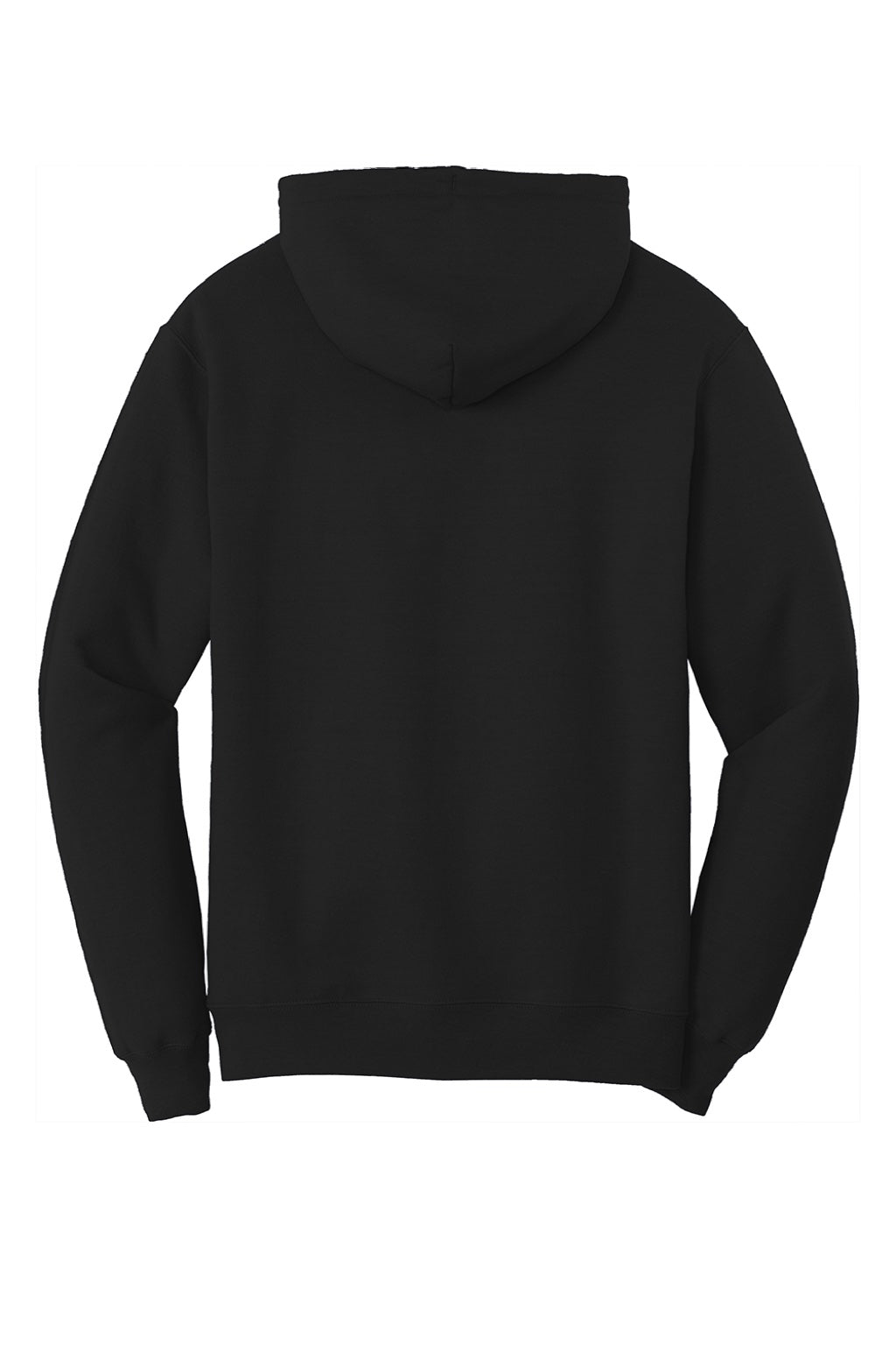 Mens Core Pill Resistant Fleece Hooded Sweatshirt Hoodie w/ Pouch Pocket - Jet Black