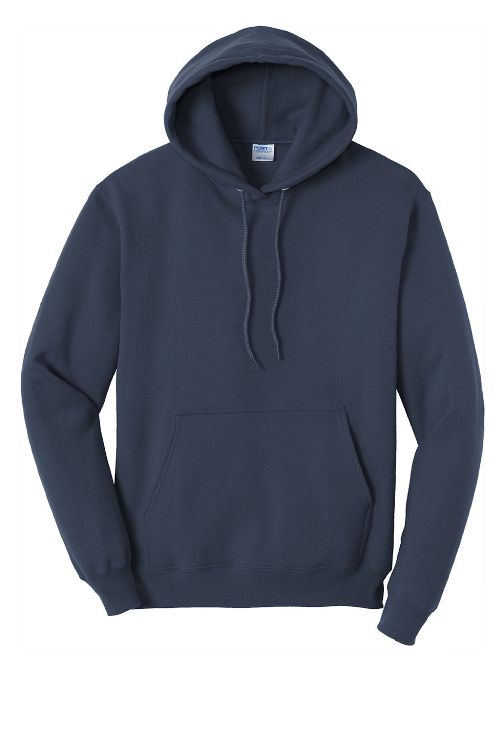 Mens Core Pill Resistant Fleece Hooded Sweatshirt Hoodie w/ Pouch Pocket - Navy Blue