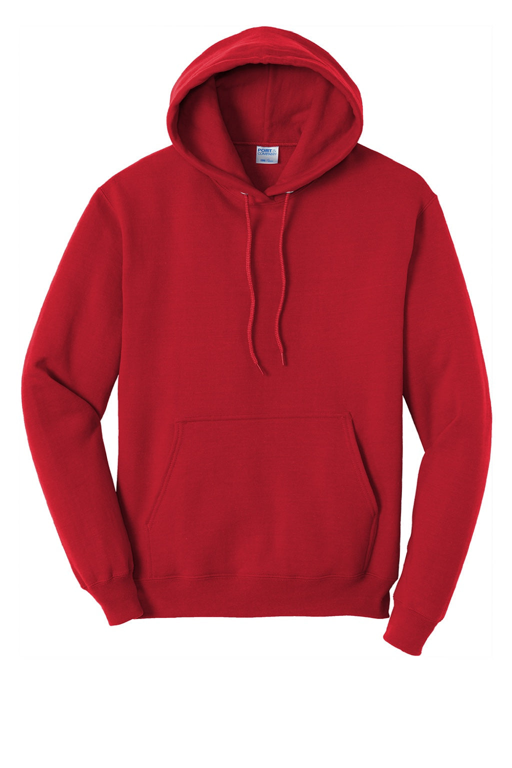 Mens Core Pill Resistant Fleece Hooded Sweatshirt Hoodie w/ Pouch Pocket - Red