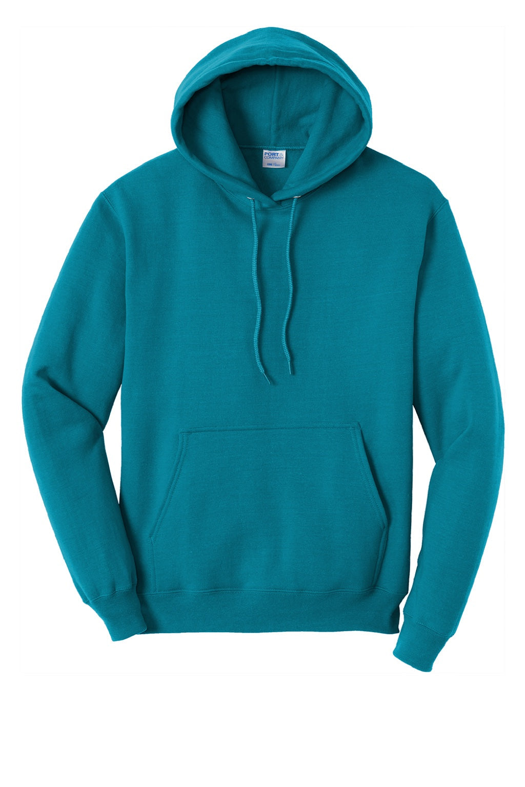 Mens Core Pill Resistant Fleece Hooded Sweatshirt Hoodie w/ Pouch Pocket - Teal Green