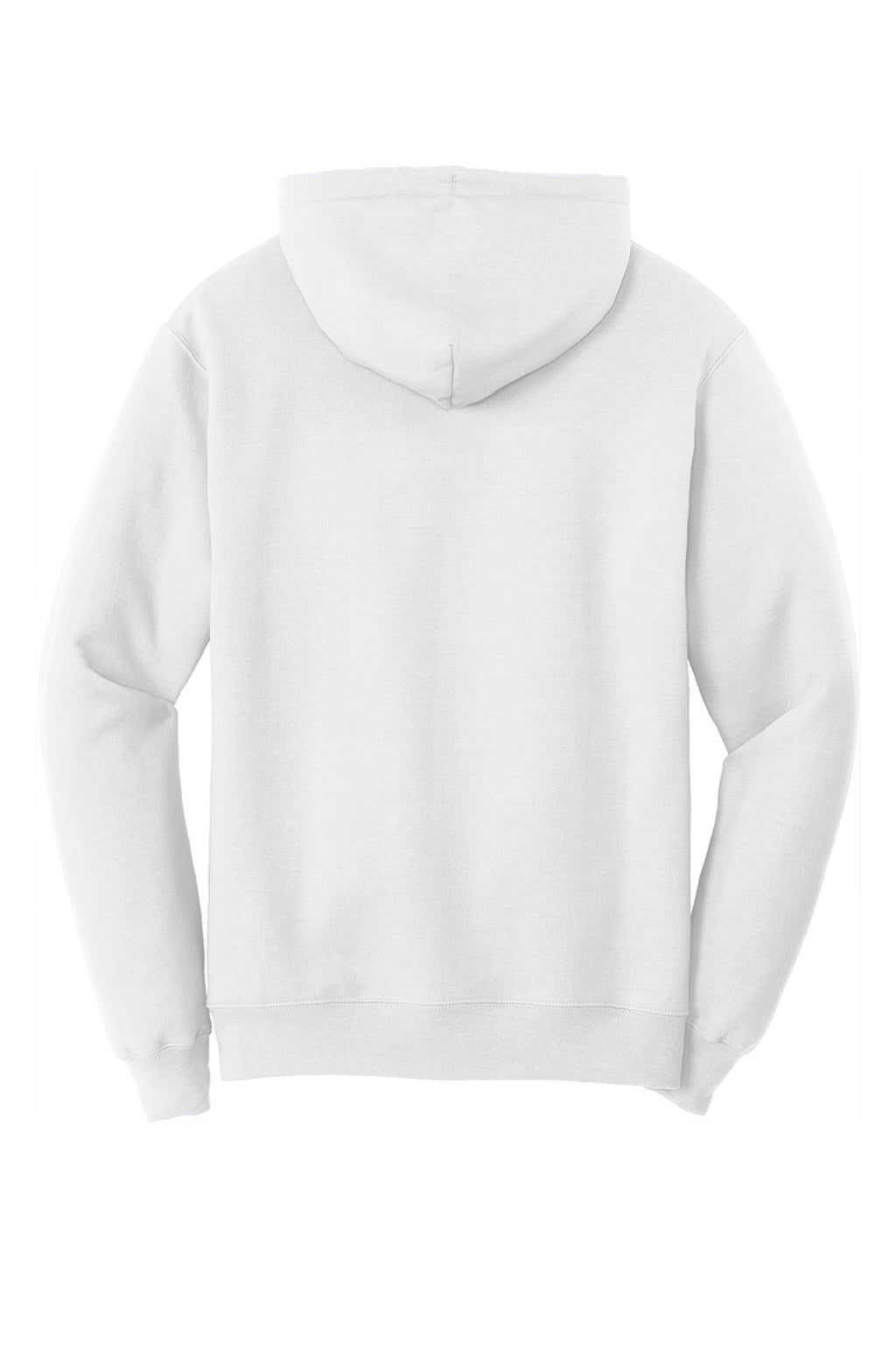 Mens Core Pill Resistant Fleece Hooded Sweatshirt Hoodie w/ Pouch Pocket - White
