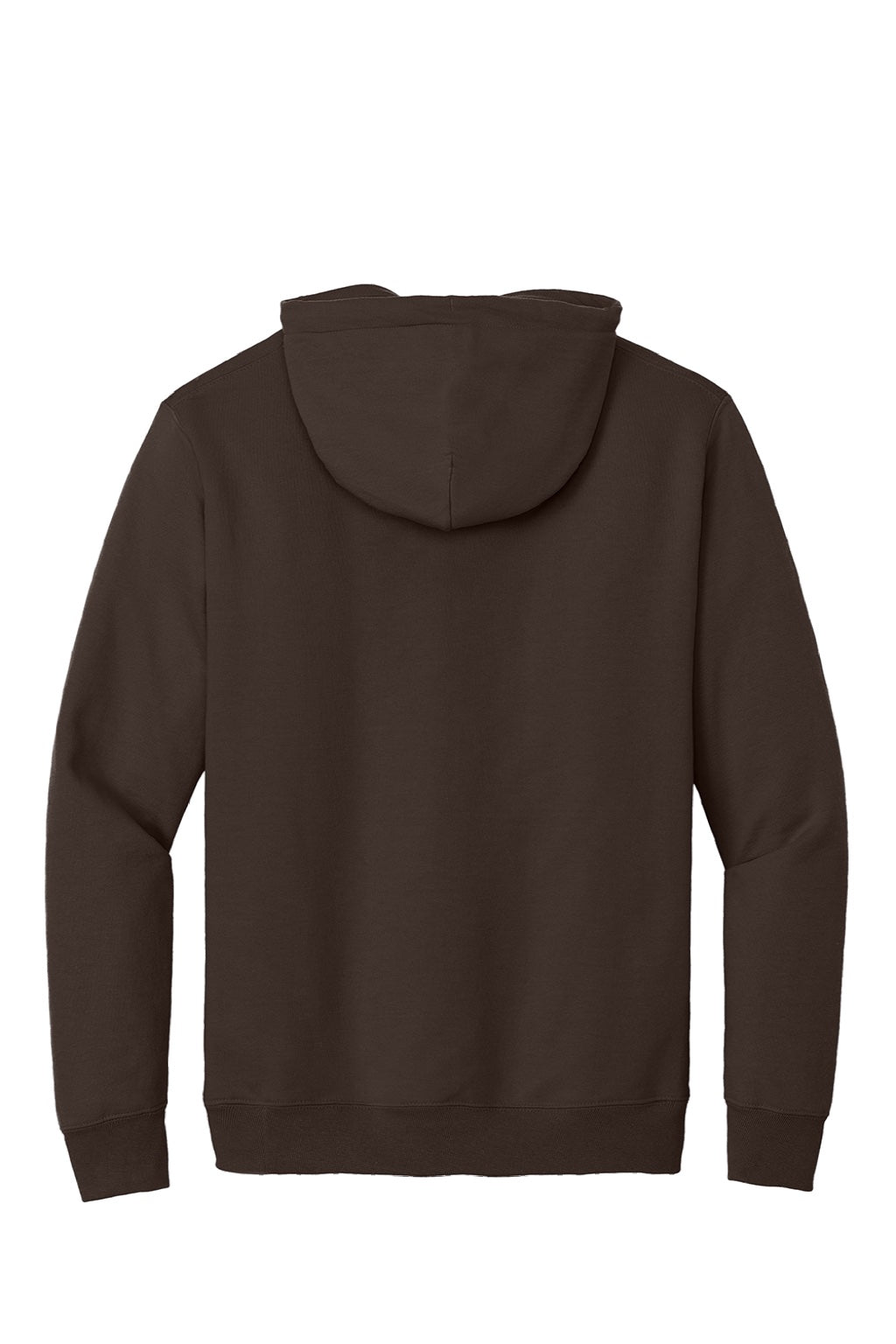 Mens Essential Pill Resistant Fleece Hooded Sweatshirt Hoodie w/ Pouch Pocket - Dark Chocolate Brown