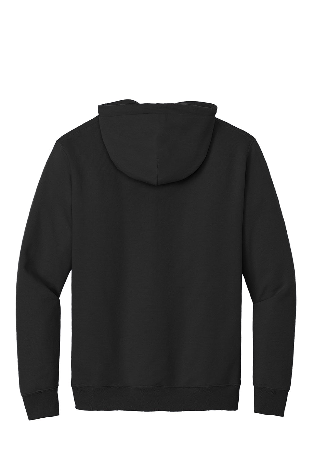 Mens Essential Pill Resistant Fleece Hooded Sweatshirt Hoodie w/ Pouch Pocket - Jet Black