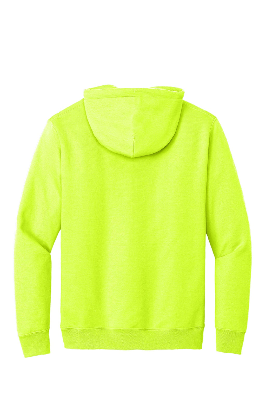 Mens Essential Pill Resistant Fleece Hooded Sweatshirt Hoodie w/ Pouch Pocket - Safety Green