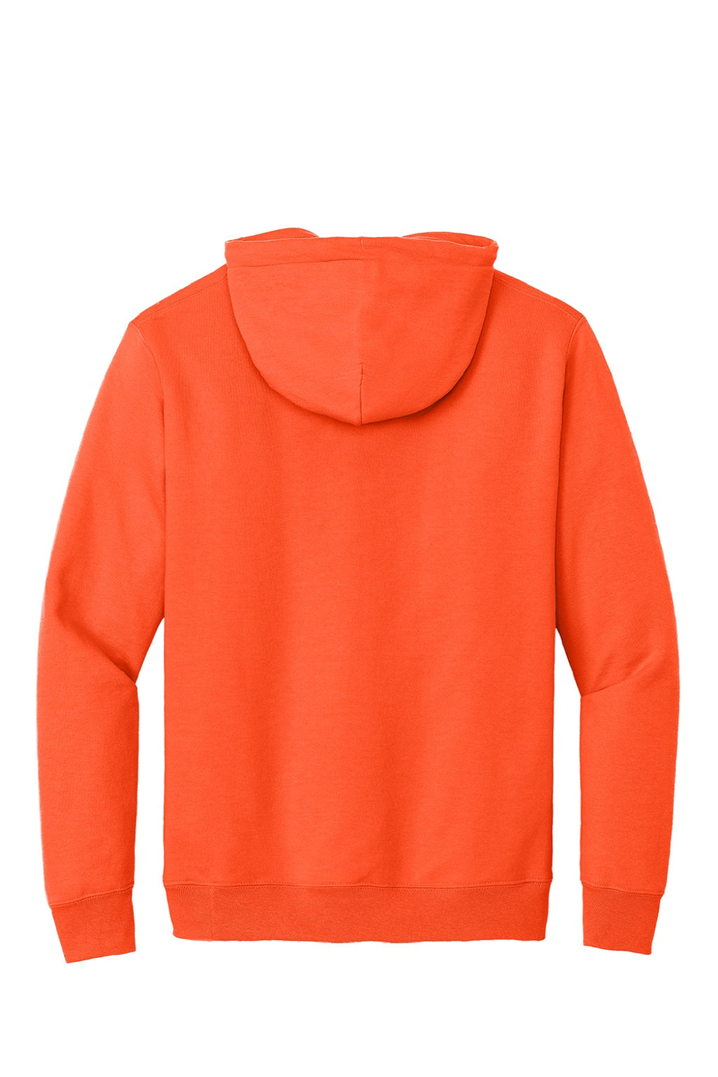 Mens Essential Pill Resistant Fleece Hooded Sweatshirt Hoodie w/ Pouch Pocket - Safety Orange