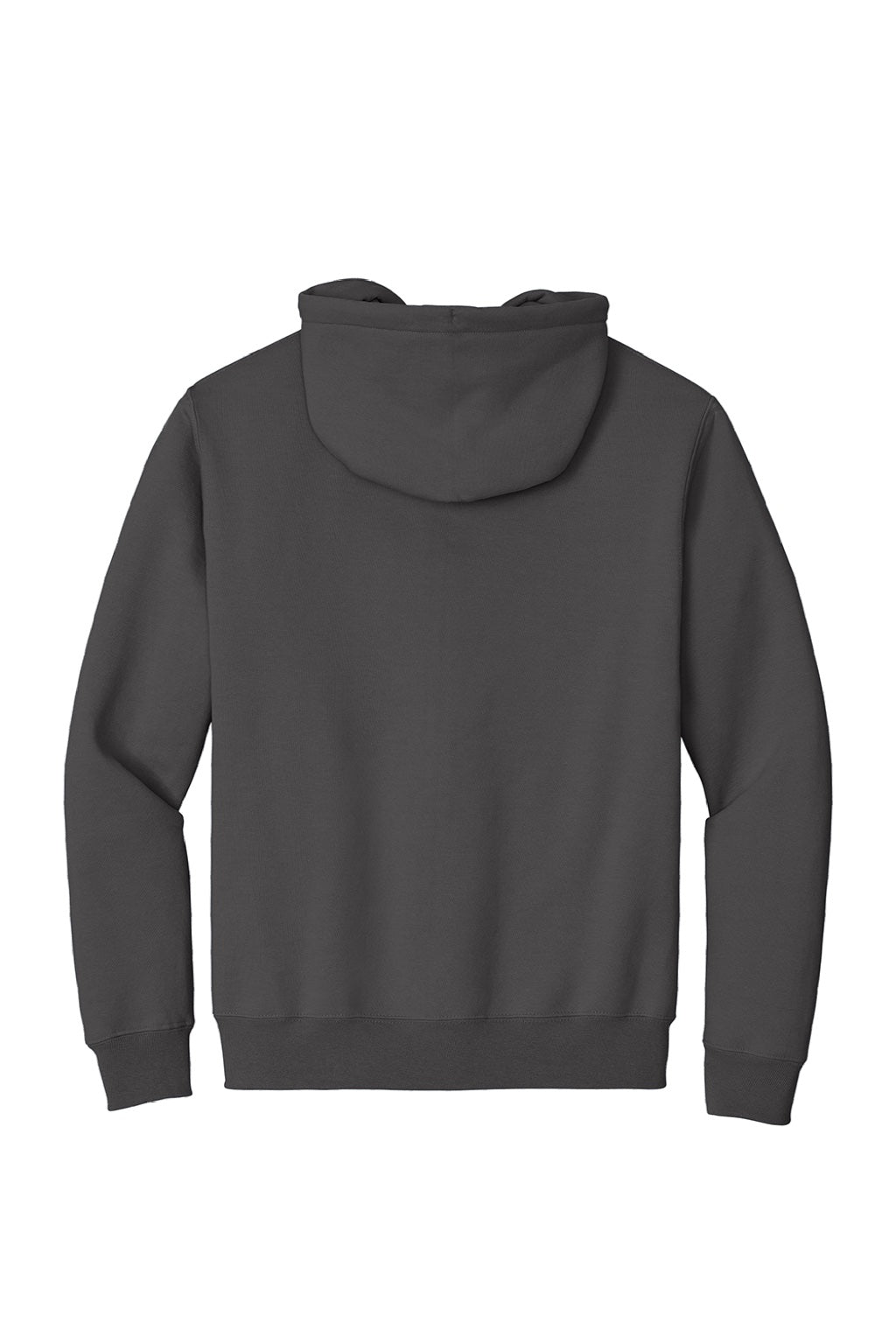 Mens Essential Pill Resistant Fleece Full Zip Hooded Sweatshirt Hoodie w/ Pockets - Charcoal Grey
