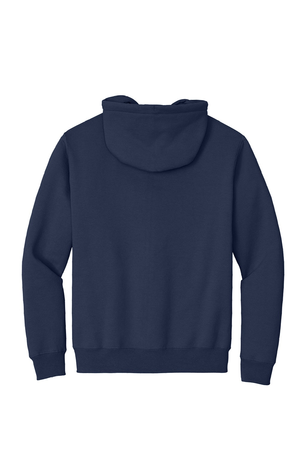 Mens Essential Pill Resistant Fleece Full Zip Hooded Sweatshirt Hoodie w/ Pockets - Navy Blue