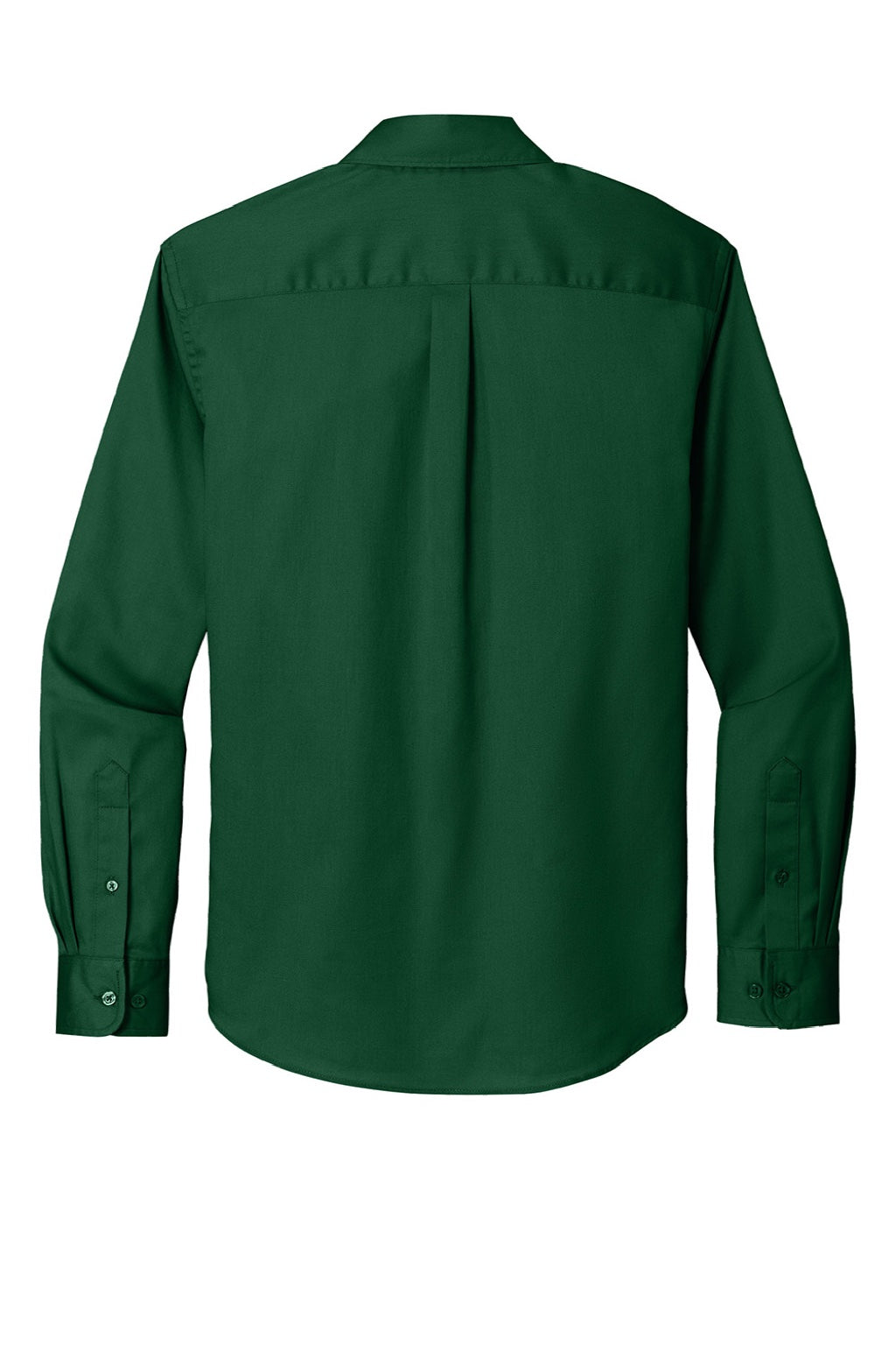 Mens SuperPro Wrinkle Resistant React Long Sleeve Button Down Shirt w/ Pocket - Dark Green