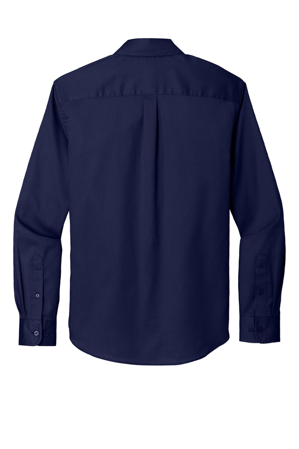 Mens SuperPro Wrinkle Resistant React Long Sleeve Button Down Shirt w/ Pocket - True Navy Blue