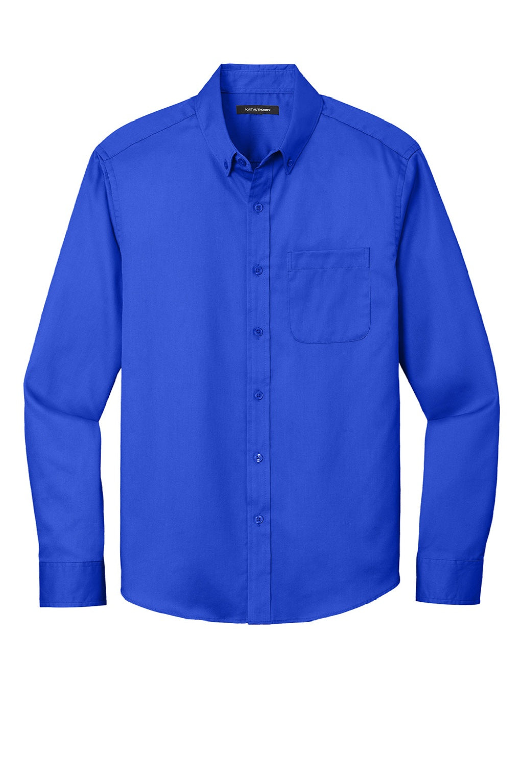 Mens SuperPro Wrinkle Resistant React Long Sleeve Button Down Shirt w/ Pocket - True Royal Blue