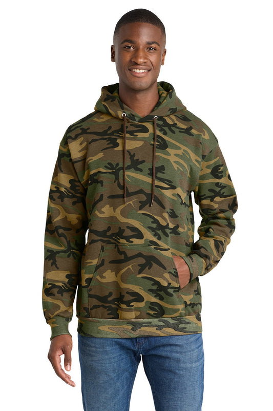 Mens Core Pill Resistant Fleece Hooded Sweatshirt Hoodie w/ Pouch Pocket - Military Camo
