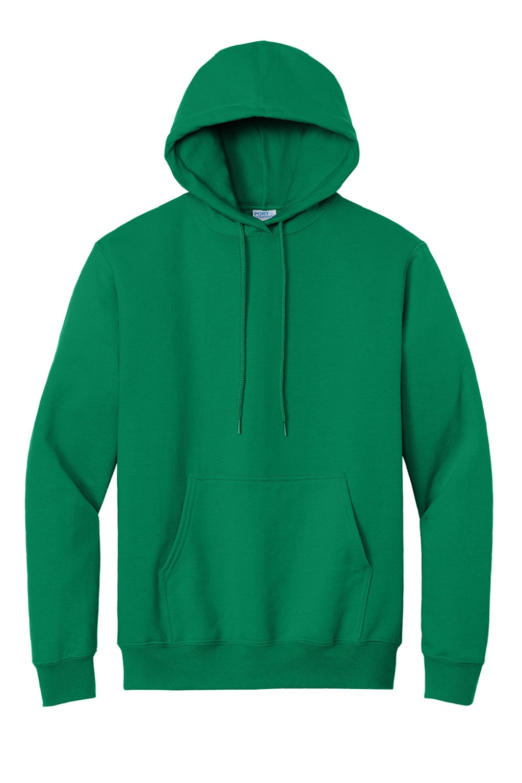Mens Essential Pill Resistant Fleece Hooded Sweatshirt Hoodie w/ Pouch Pocket - Kelly Green