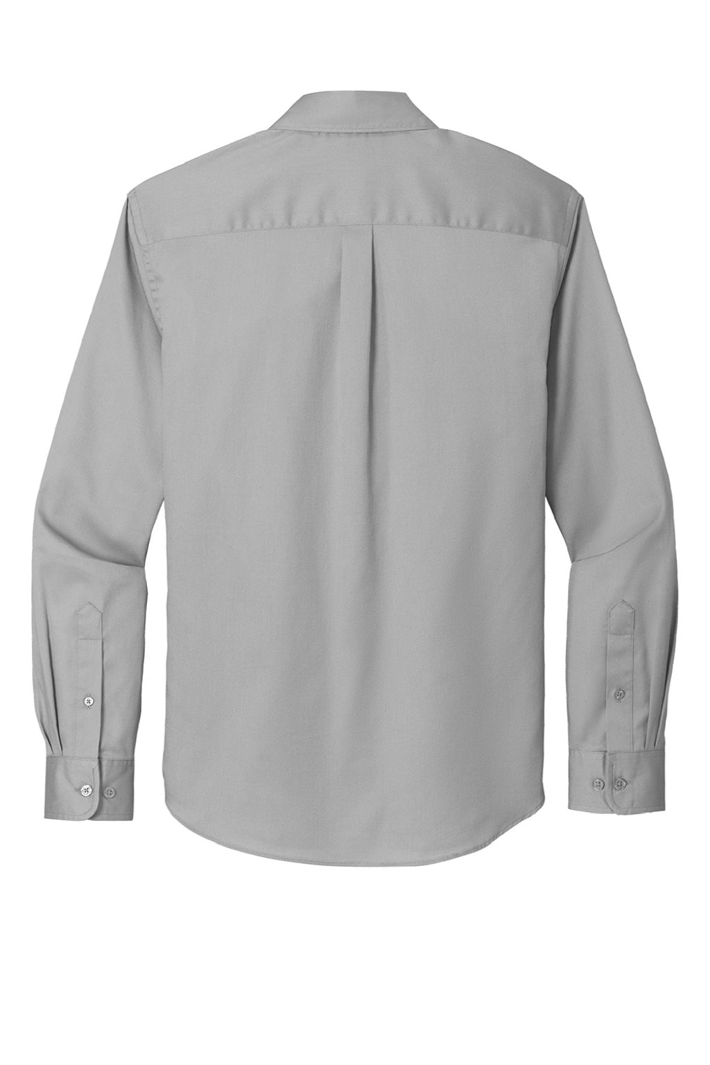Mens SuperPro Wrinkle Resistant React Long Sleeve Button Down Shirt w/ Pocket - Gusty Grey