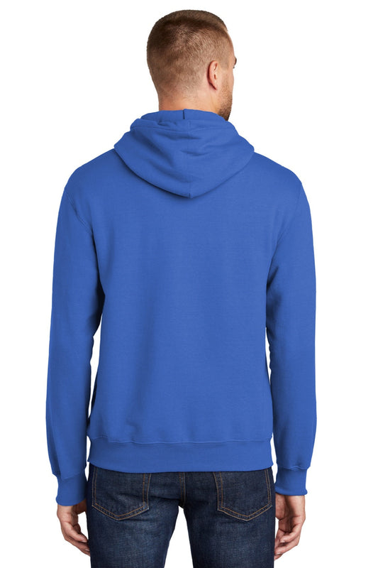 Mens Essential Pill Resistant Fleece Hooded Sweatshirt Hoodie w/ Pouch Pocket - Royal Blue